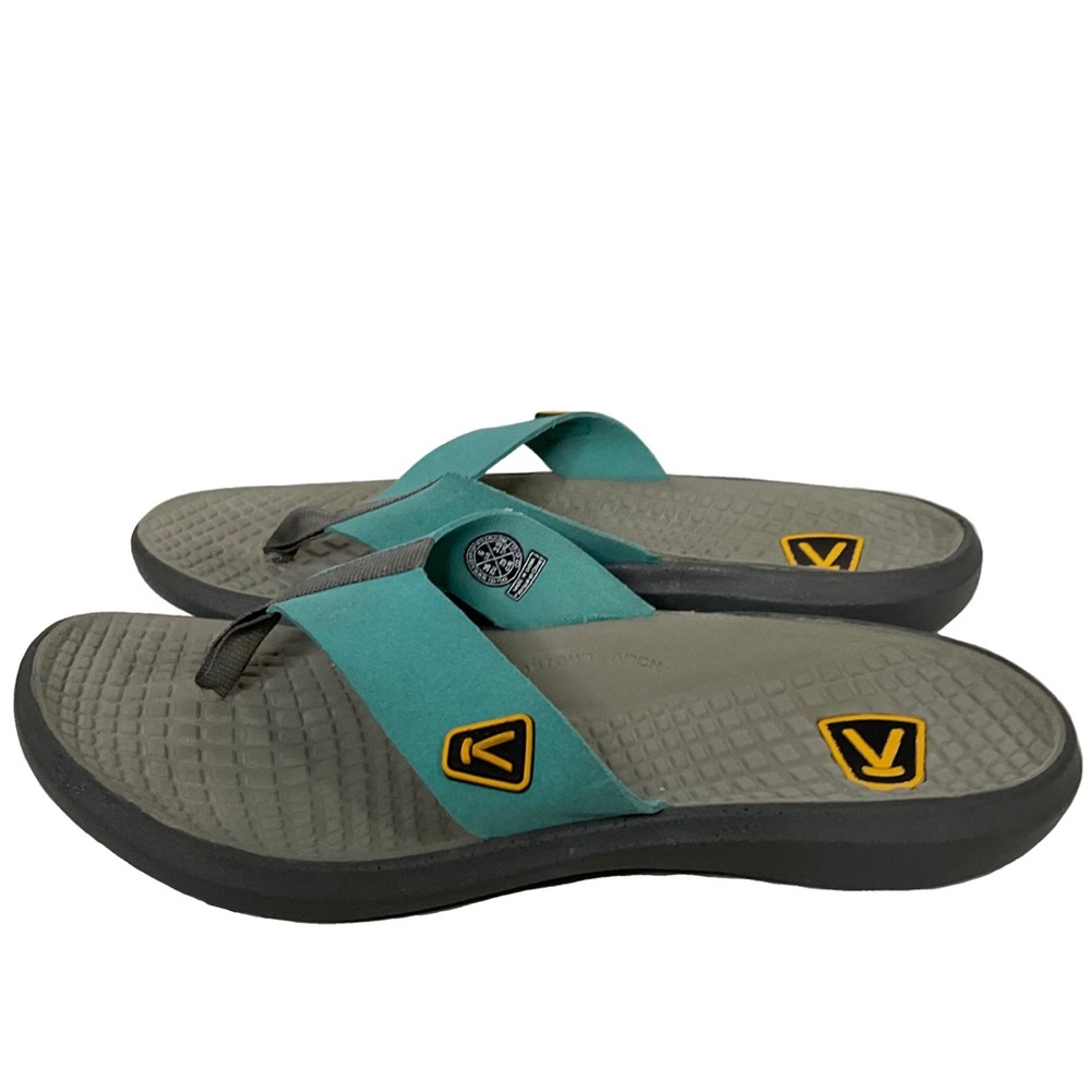 Keen Women’s Class 5 Flip Flop Teal and Gray Sandals Size 6; Moisture Wicking
